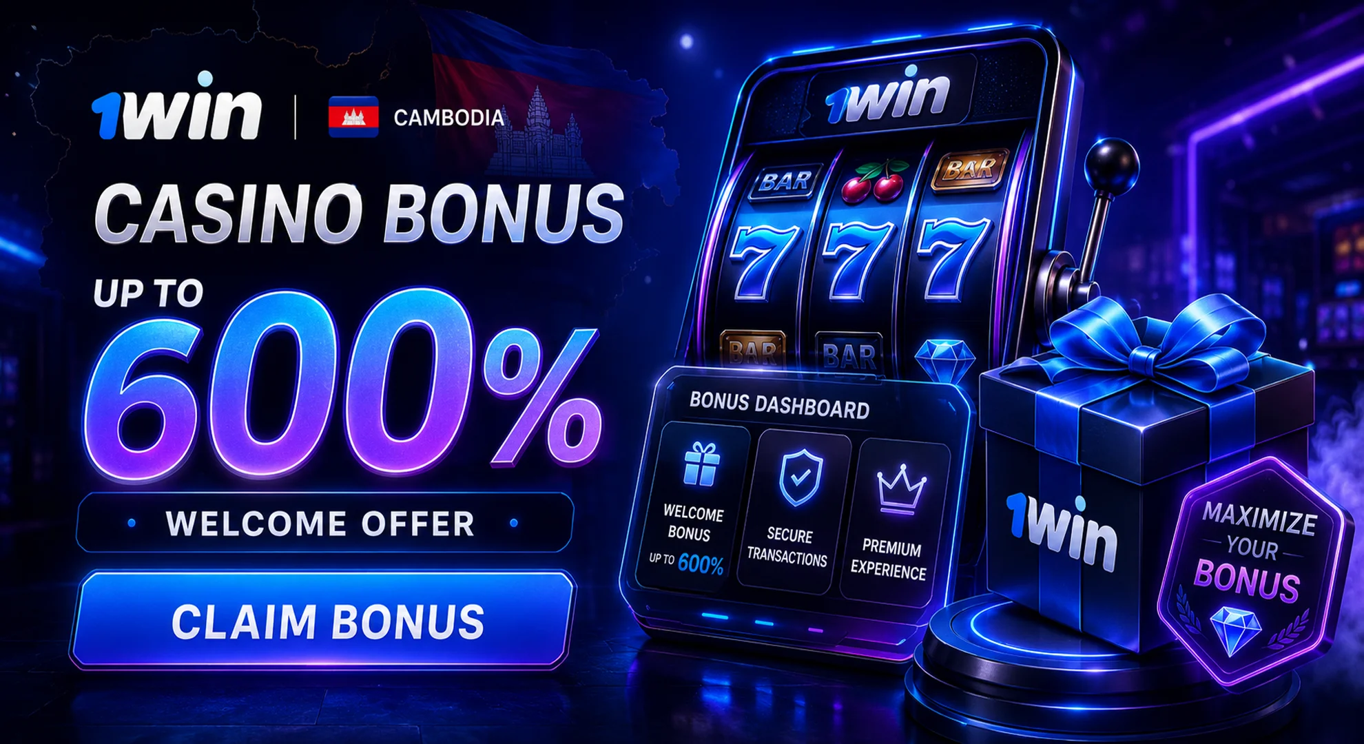 1win casino bonus Cambodia